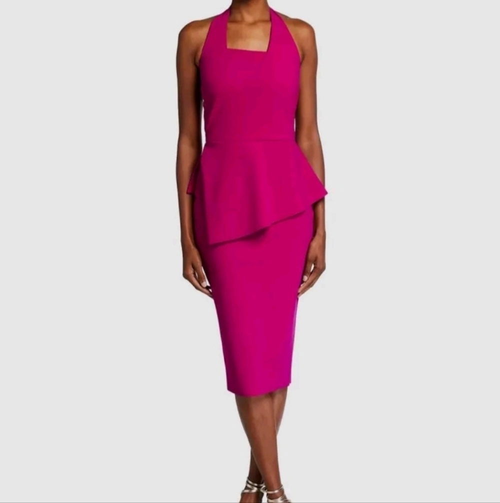 New Chiara Boni Fuchsia Midi Dress